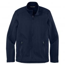 Port Authority F239 Grid Fleece Jacket - River Blue Navy