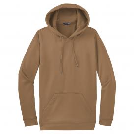 Sport-Tek F244 Sport-Wick Fleece Hooded Pullover Sweatshirt - Woodland Brown