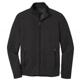 Port Authority F905 Collective Striated Fleece Jacket - Deep Black Heather