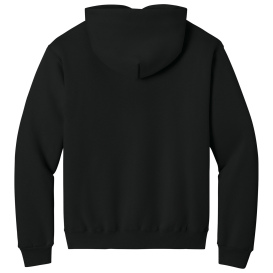 Jerzees H12M Rugged Unisex Hooded Sweatshirt - Black Ink