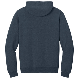 Jerzees IC49M Ultimate Unisex CVC Ring Spun Hooded Sweatshirt - Indigo Heather