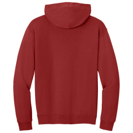 Jerzees IC49M Ultimate Unisex CVC Ring Spun Hooded Sweatshirt - True Red