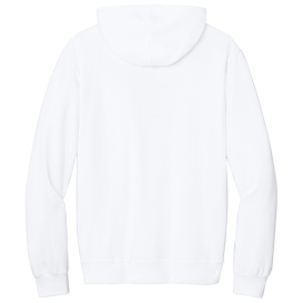 Jerzees IC49M Ultimate Unisex CVC Ring Spun Hooded Sweatshirt - White