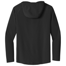 Sport-Tek JST488 Repeat 1/2-Zip Long Sleeve Hooded Jacket - Black