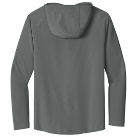 Sport-Tek JST488 Repeat 1/2-Zip Long Sleeve Hooded Jacket - Iron Grey