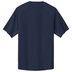 Sport-Tek JST489 Repeat 1/2-Zip Short Sleeve Jacket - True Navy