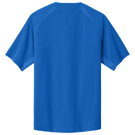Sport-Tek JST489 Repeat 1/2-Zip Short Sleeve Jacket - True Royal