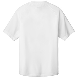 Sport-Tek JST489 Repeat 1/2-Zip Short Sleeve Jacket - White
