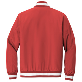 Sport-Tek JST58 Insulated Varsity Jacket - Deep Red