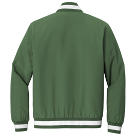 Sport-Tek JST58 Insulated Varsity Jacket - Forest Green