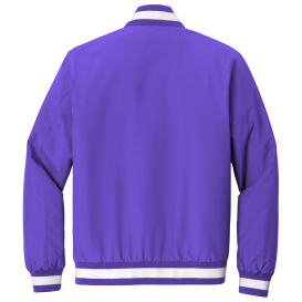 Sport-Tek JST58 Insulated Varsity Jacket - Purple