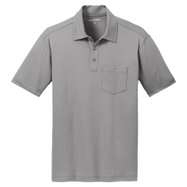 Port Authority K540P Silk Touch Performance Pocket Polo - Gusty Grey