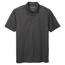 Port Authority K542 Heathered Silk Touch Performance Polo - Black Heather