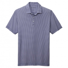 Port Authority K646 Gingham Polo - True Navy/White