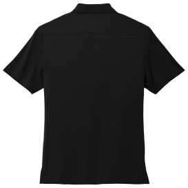 Port Authority K683 City Stretch Flat Knit Polo - Black