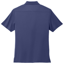 Port Authority K683 City Stretch Flat Knit Polo - River Blue Navy