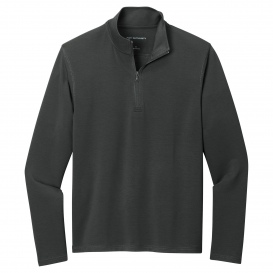 Port Authority K825 Microterry 1/4-Zip Pullover - Charcoal