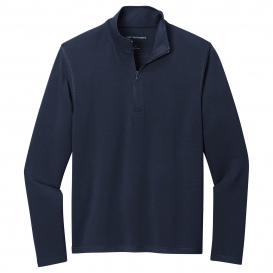 Port Authority K825 Microterry 1/4-Zip Pullover - River Blue Navy