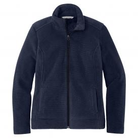 Port Authority L211 Ladies Ultra Warm Brushed Fleece Jacket - Insignia Blue/River Blue Navy