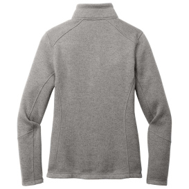 Port Authority L428 Ladies Arc Sweater Fleece Jacket - Deep Smoke Heather