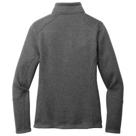 Port Authority L428 Ladies Arc Sweater Fleece Jacket - Grey Smoke Heather