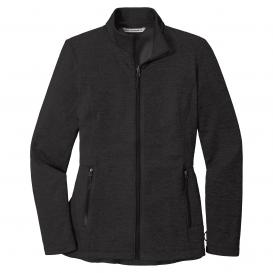 Port Authority L905 Ladies Cozy Fleece Jacket - Deep Black Heather