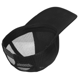 Port Authority LC111 Snapback Ponytail Trucker Cap - Black