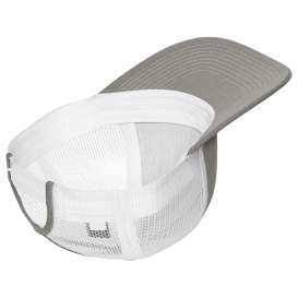 Port Authority LC111 Snapback Ponytail Trucker Cap - Heather Grey/White