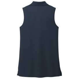 Port Authority LK110SV Ladies Dry Zone UV Micro-Mesh Sleeveless Polo - River Blue Navy