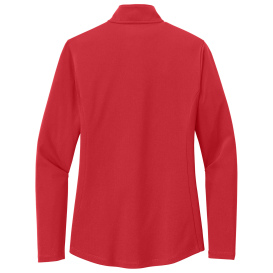 Port Authority LK112 Ladies Dry Zone UV Micro-Mesh 1/4-Zip - Rich Red