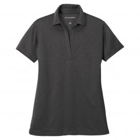Port Authority LK542 Ladies Heathered Silk Touch Performance Polo - Black Heather