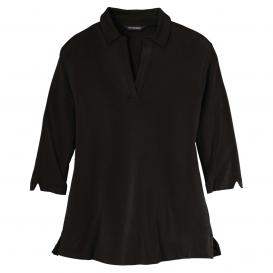 Port Authority LK5601 Ladies Luxe Knit Tunic - Deep Black