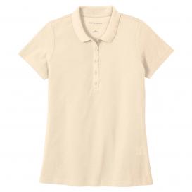 Port Authority LK810 Ladies SuperPro React Polo - Ecru