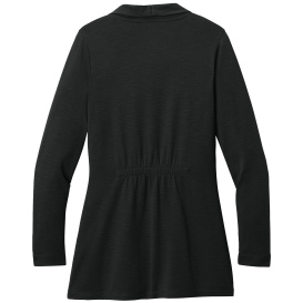 Port Authority LK820 Ladies Breakwater Open Cardigan - Deep Black