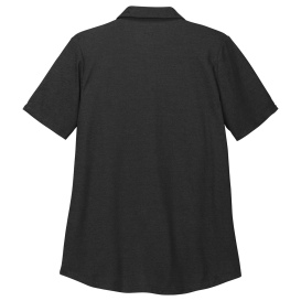 Port Authority LK830 Ladies Fine Pique Blend Polo - Black Heather