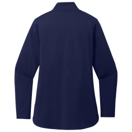 Port Authority LK880 Ladies C-FREE Double Knit 1/4-Zip - True Navy