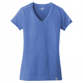 New Era LNEA101 Ladies Heritage Blend V-Neck Tee - Royal Heather