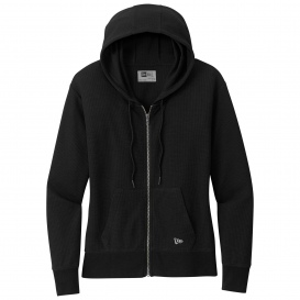 New Era LNEA141 Ladies Thermal Full-Zip Hoodie - Black