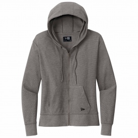 New Era LNEA141 Ladies Thermal Full-Zip Hoodie - Shadow Grey Heather