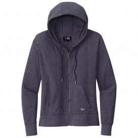 New Era LNEA141 Ladies Thermal Full-Zip Hoodie - True Navy Heather