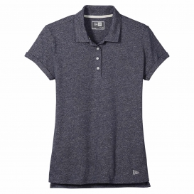 New Era LNEA301 Ladies Slub Twist Polo - True Navy Twist