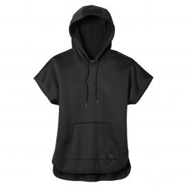 New Era LNEA533 Ladies Performance Terry Short Sleeve Hoodie - Black