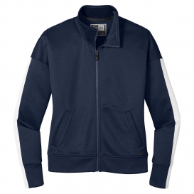 New Era LNEA650 Ladies Track Jacket - True Navy/White