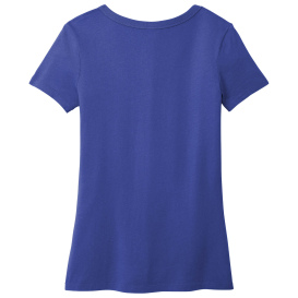 Port & Company LPC099V Ladies Beach Wash Garment-Dyed V-Neck Tee - Blue Iris