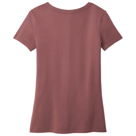Port & Company LPC099V Ladies Beach Wash Garment-Dyed V-Neck Tee - Nostalgia Rose