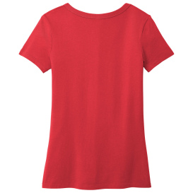 Port & Company LPC099V Ladies Beach Wash Garment-Dyed V-Neck Tee - Poppy