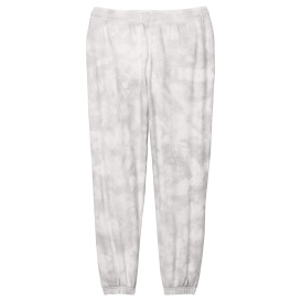 Port & Company LPC140P Ladies Beach Was Cloud Tie-Dye Sweatpant - Dove Grey