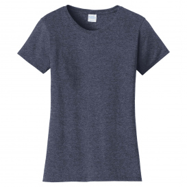 Port & Company LPC450 Ladies Fan Favorite Tee - Heather Navy