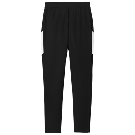 Sport-Tek LPST800 Ladies Travel Pants - Black/White