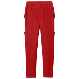 Sport-Tek LPST800 Ladies Travel Pants - Deep Red/White